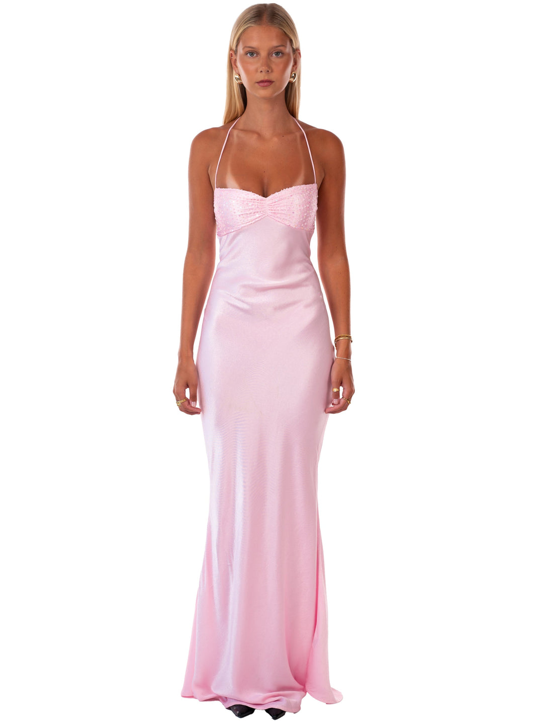 Nilysha – Elegantes, ärmelloses Maxikleid