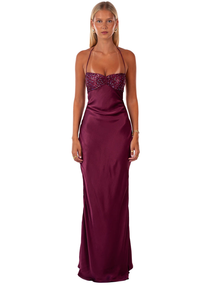 Nilysha – Elegantes, ärmelloses Maxikleid