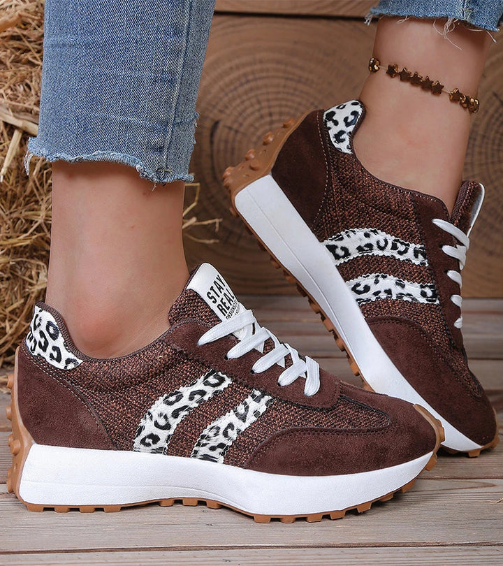 Halima – Bequeme Retro-Turnschuh Mit Schnürung