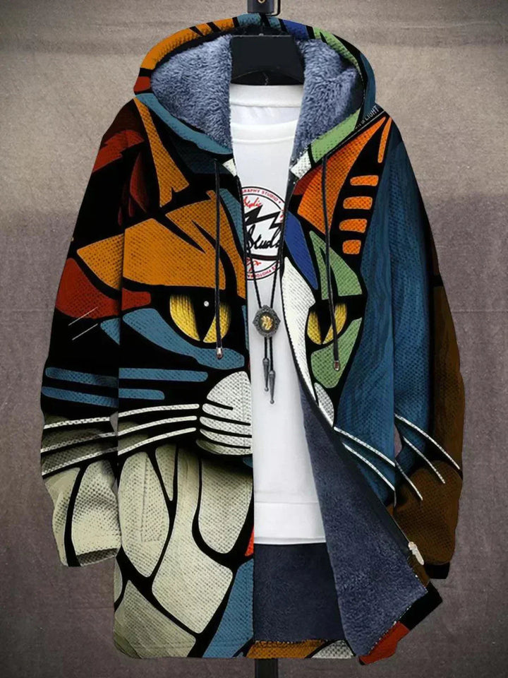 Dalila -  Von der Kunst Inspirierter Luxus Strickjacke
