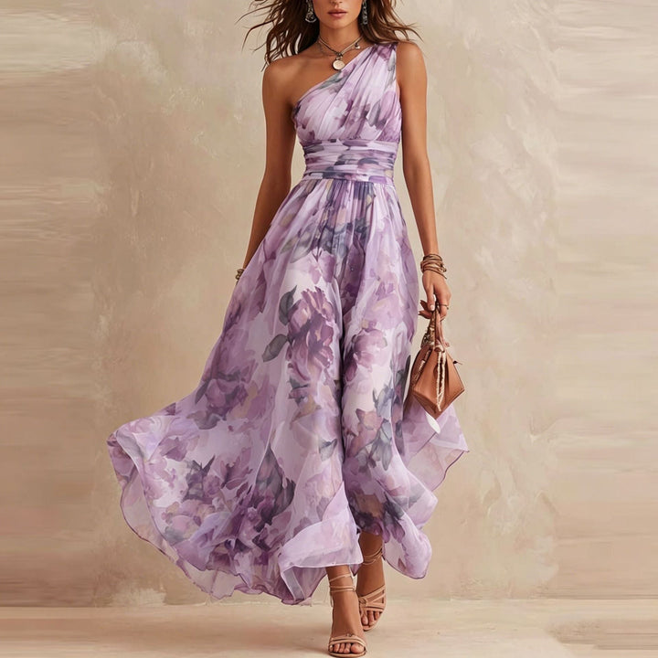 Lesena – Elegantes Maxikleid Mit Blumenmuster