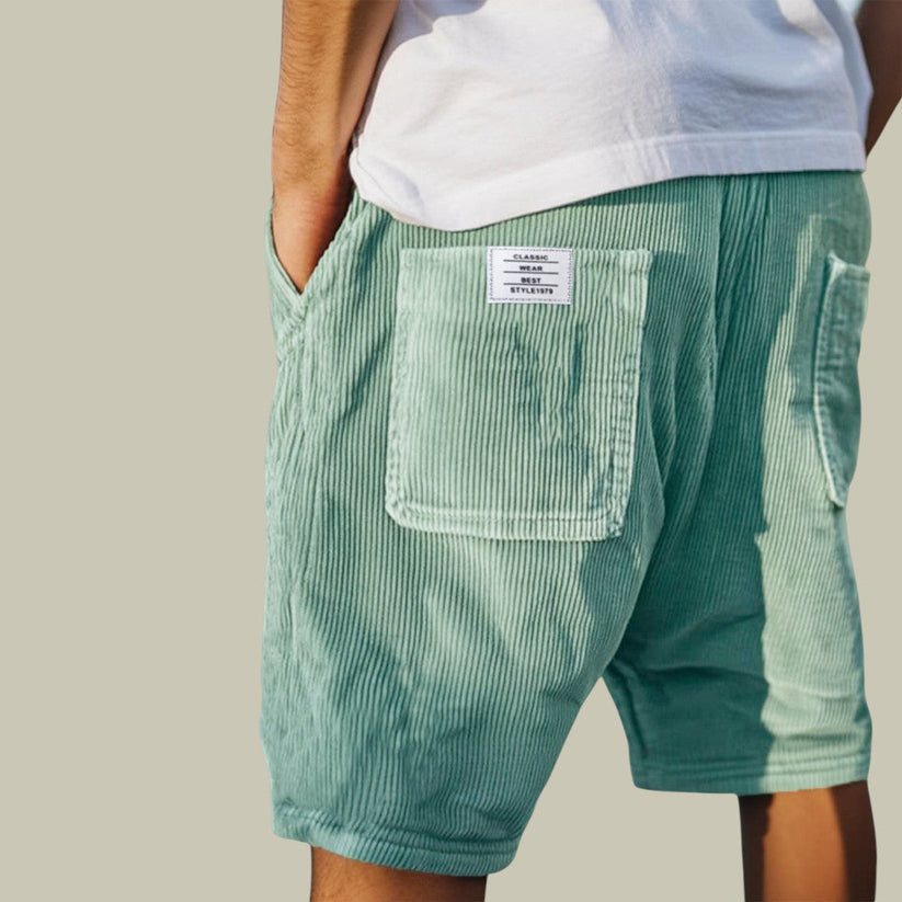 Steyn – Samt Shorts Mit Elastischem Bund