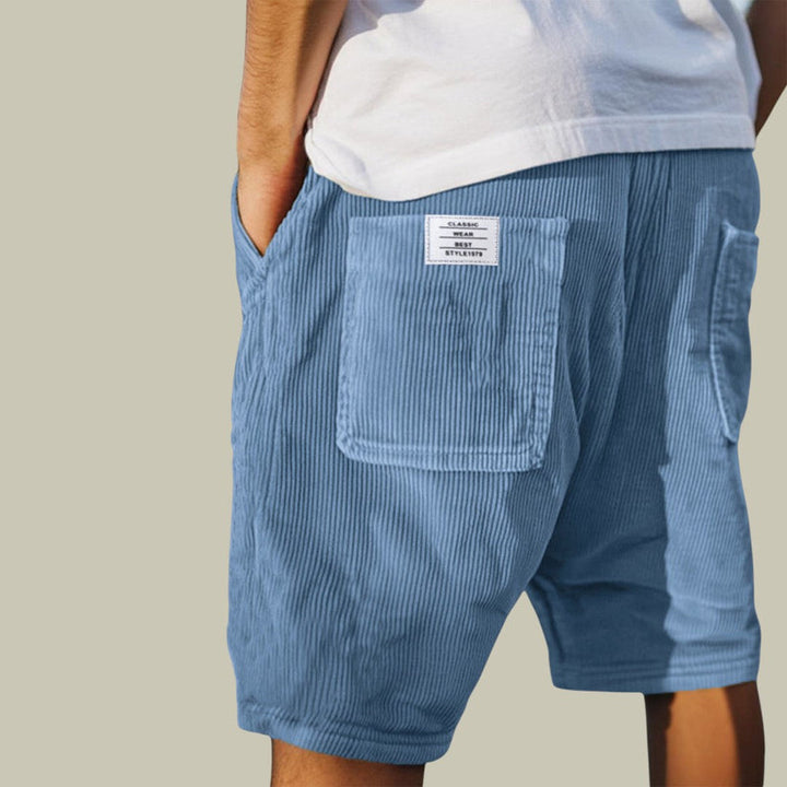Steyn – Samt Shorts Mit Elastischem Bund