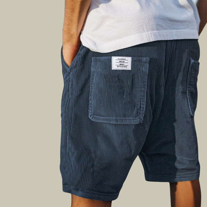 Steyn – Samt Shorts Mit Elastischem Bund