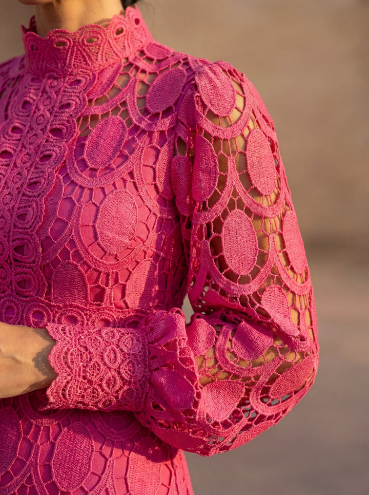 Maelle - Elegantes Langarm Kleid Aus Spitze