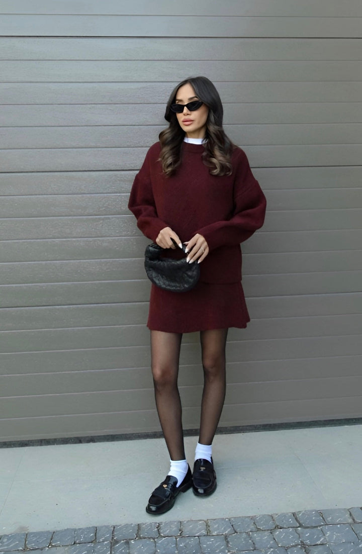 Raphaella - Strick Pullover Und Rock Im Set
