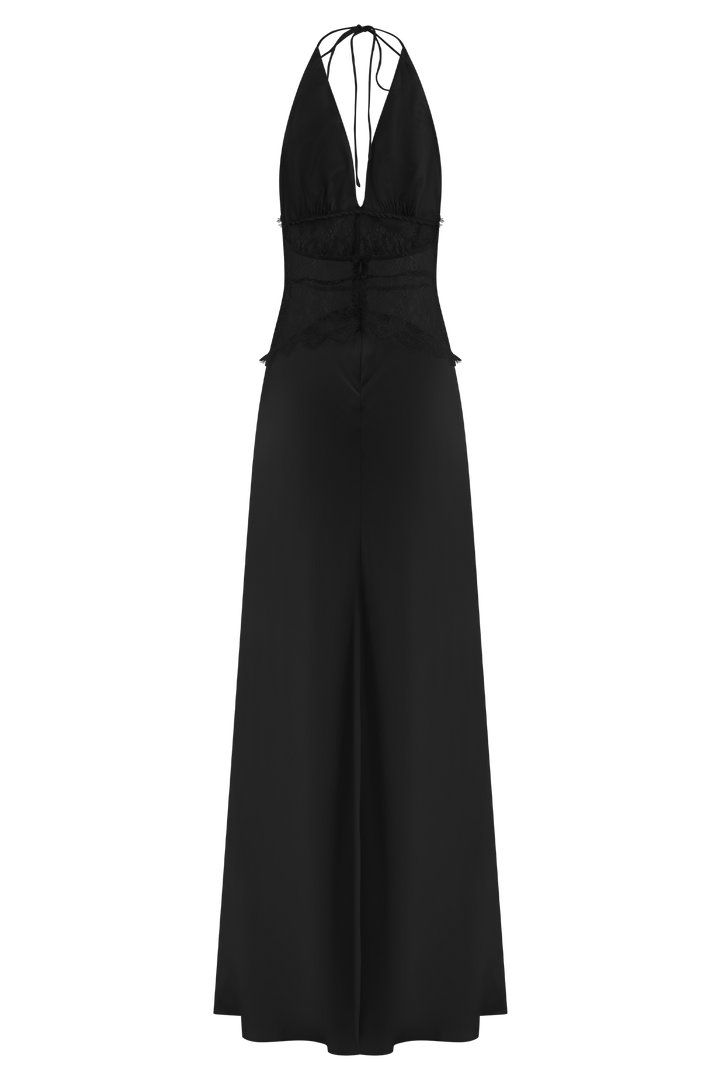 Mayreen – Luxuriöses Kleid Aus Spitze Und Satin
