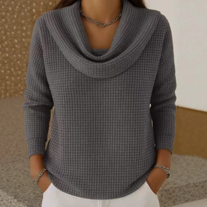 Danela – Eleganter Pullover Mit Wasserfallausschnitt