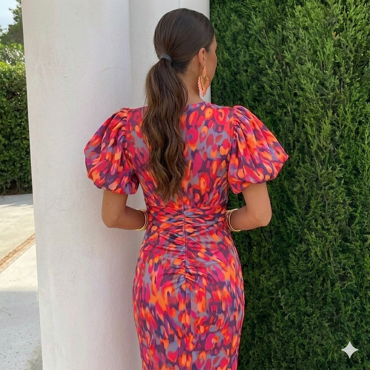 Nutta - Kleid Mit Plissierten Ärmeln