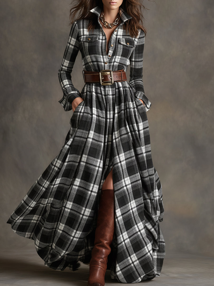 Hadasa – Maxikleid Mit Taillengürtel