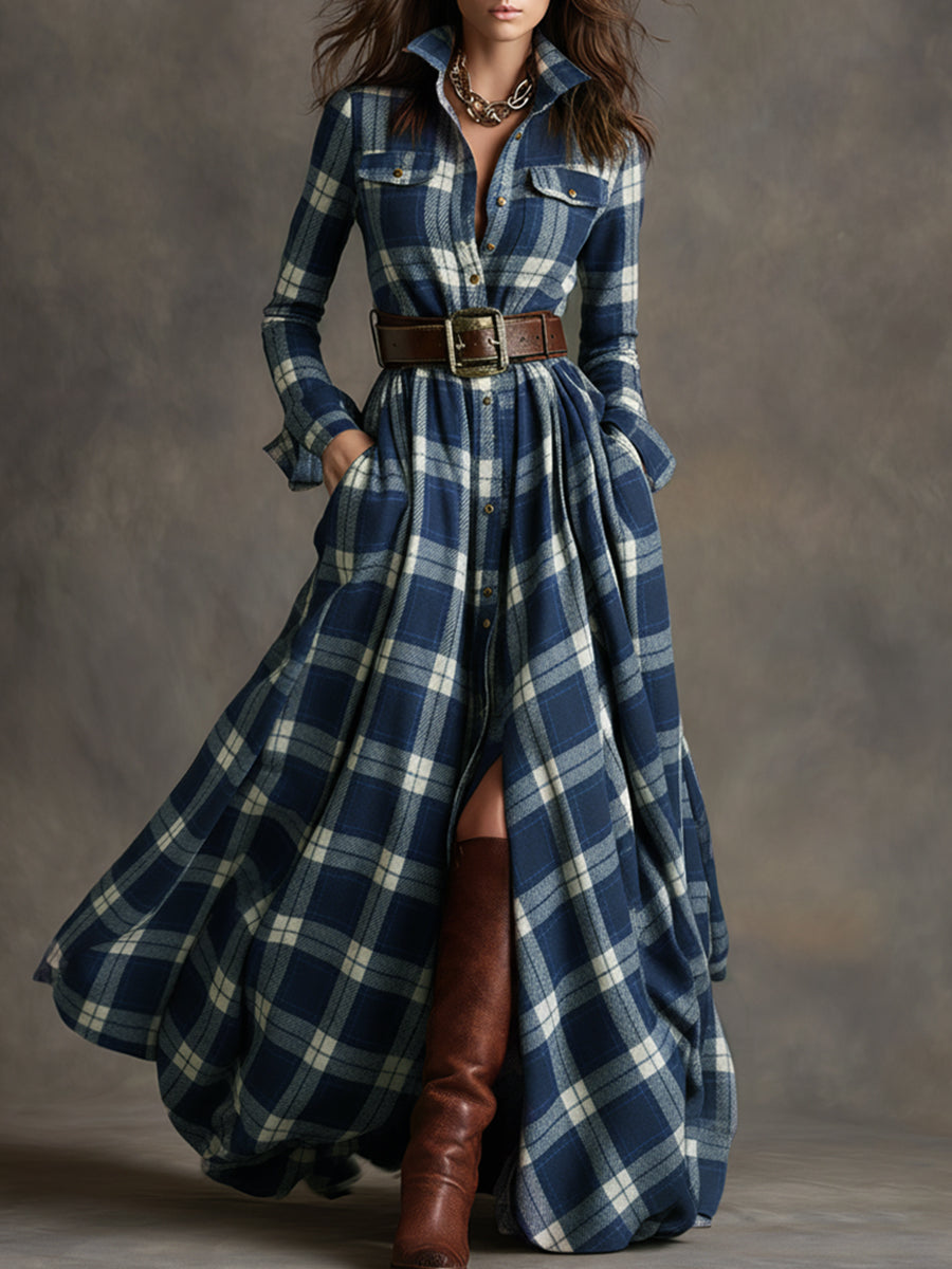 Hadasa – Maxikleid Mit Taillengürtel