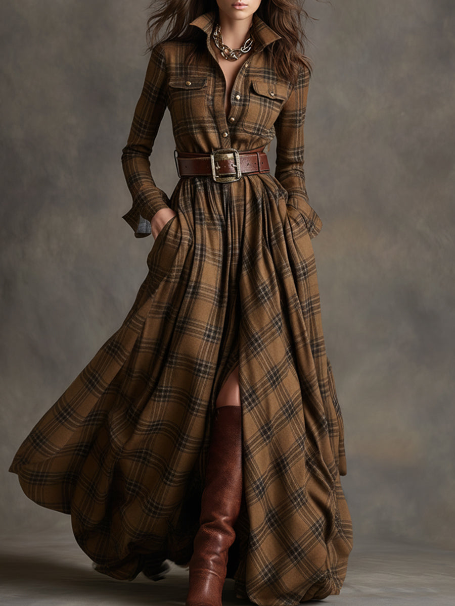 Hadasa – Maxikleid Mit Taillengürtel