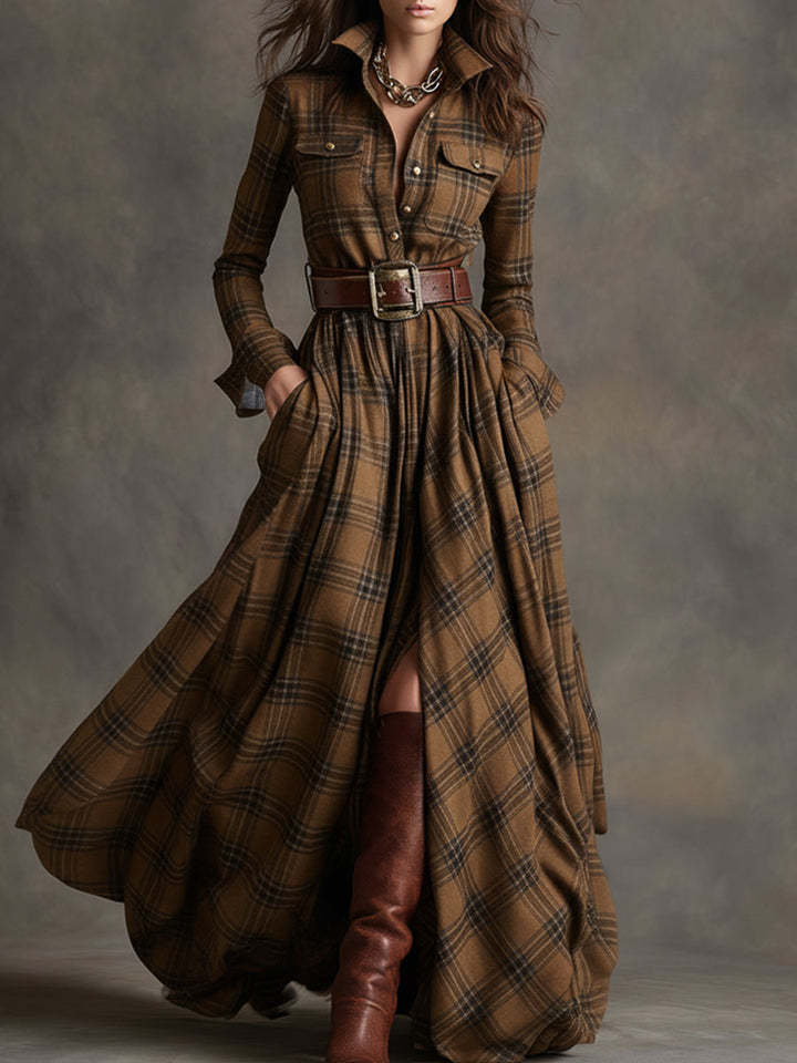 Hadasa – Maxikleid Mit Taillengürtel