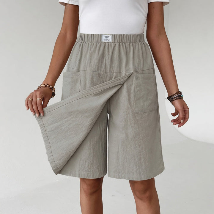 Elinia - Lässige Shorts Mit Weitem Bein Und Elastischem Bund