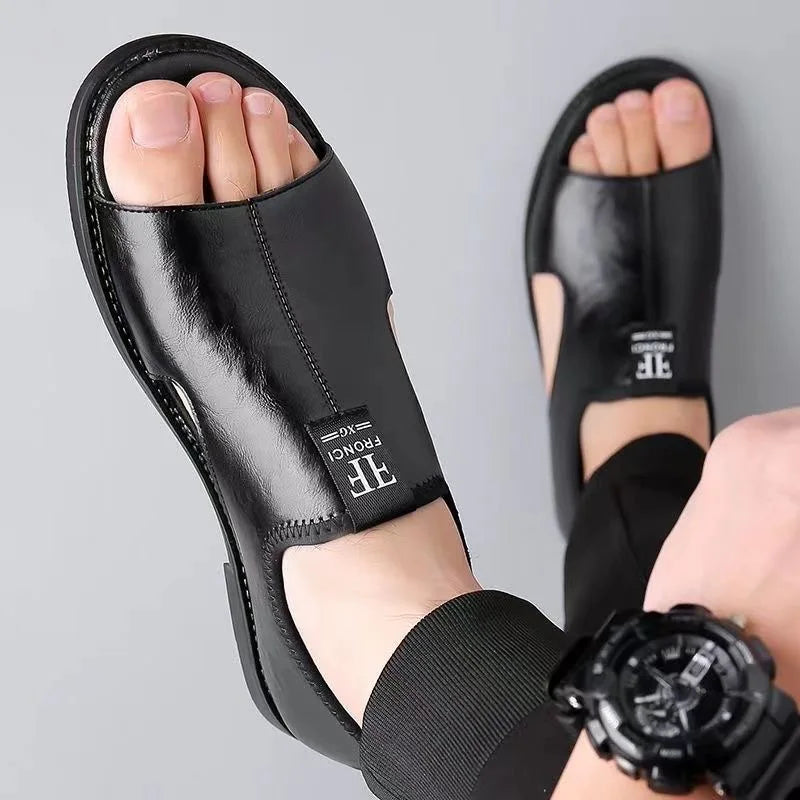 Boriss - Bequeme Ledersandale