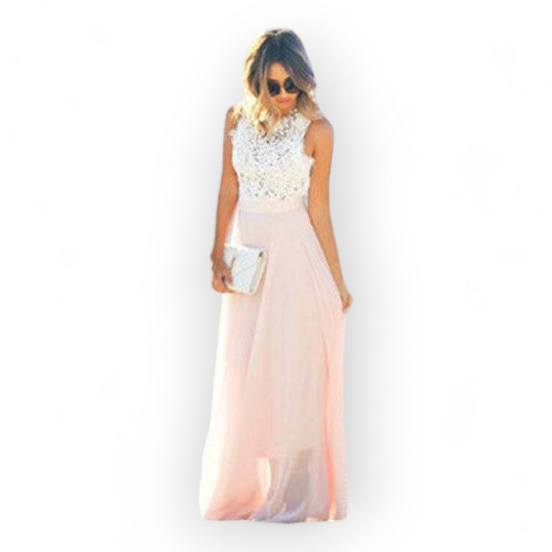 Siegrid - Ärmelloses Stilvolles Sommerkleid Aus Spitze
