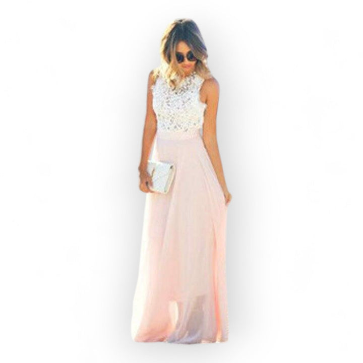 Siegrid - Ärmelloses Stilvolles Sommerkleid Aus Spitze