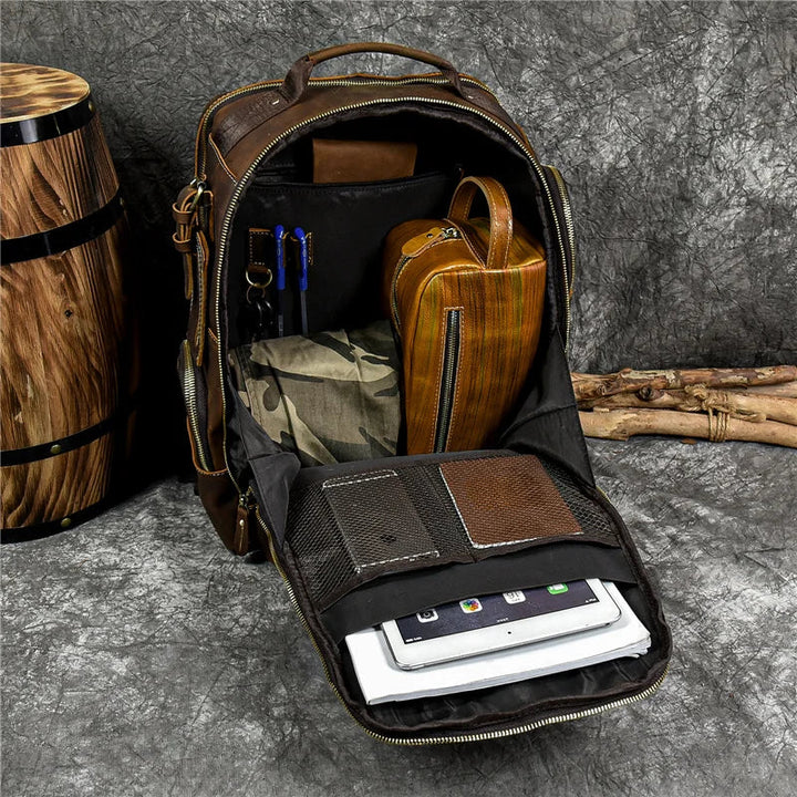 SummitCarry – Vintage Reiserucksack Aus Rindsleder