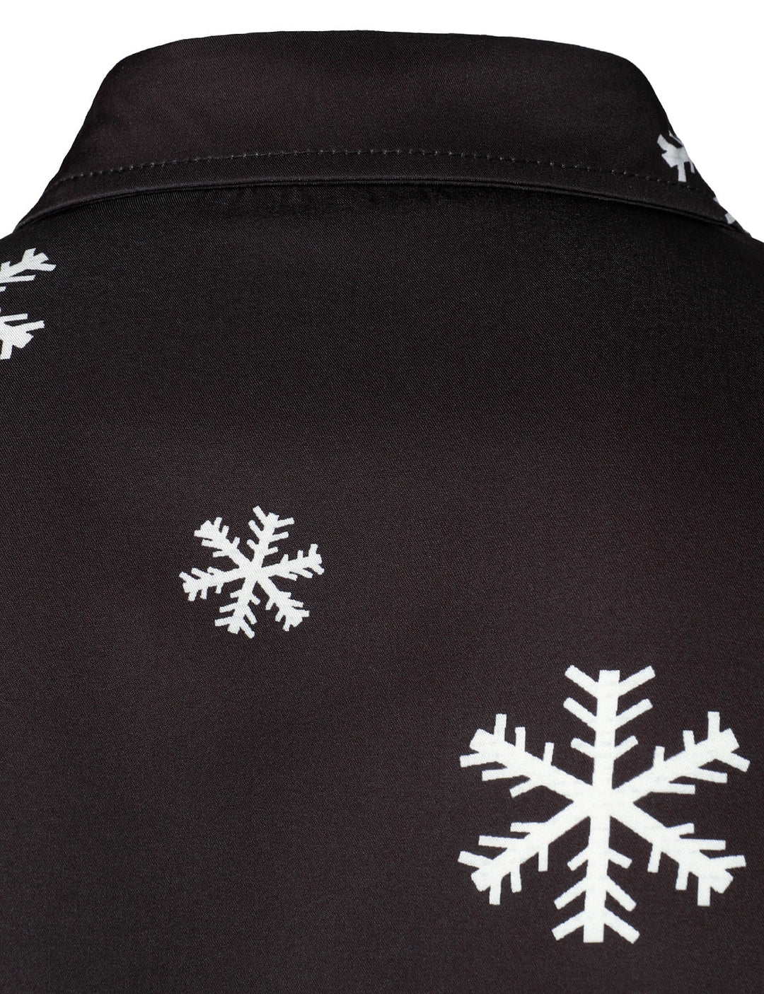 Mathan – Herren Weihnachtsmann-Hemd mit Knöpfen, schwarz, humorvolles Langarmshirt