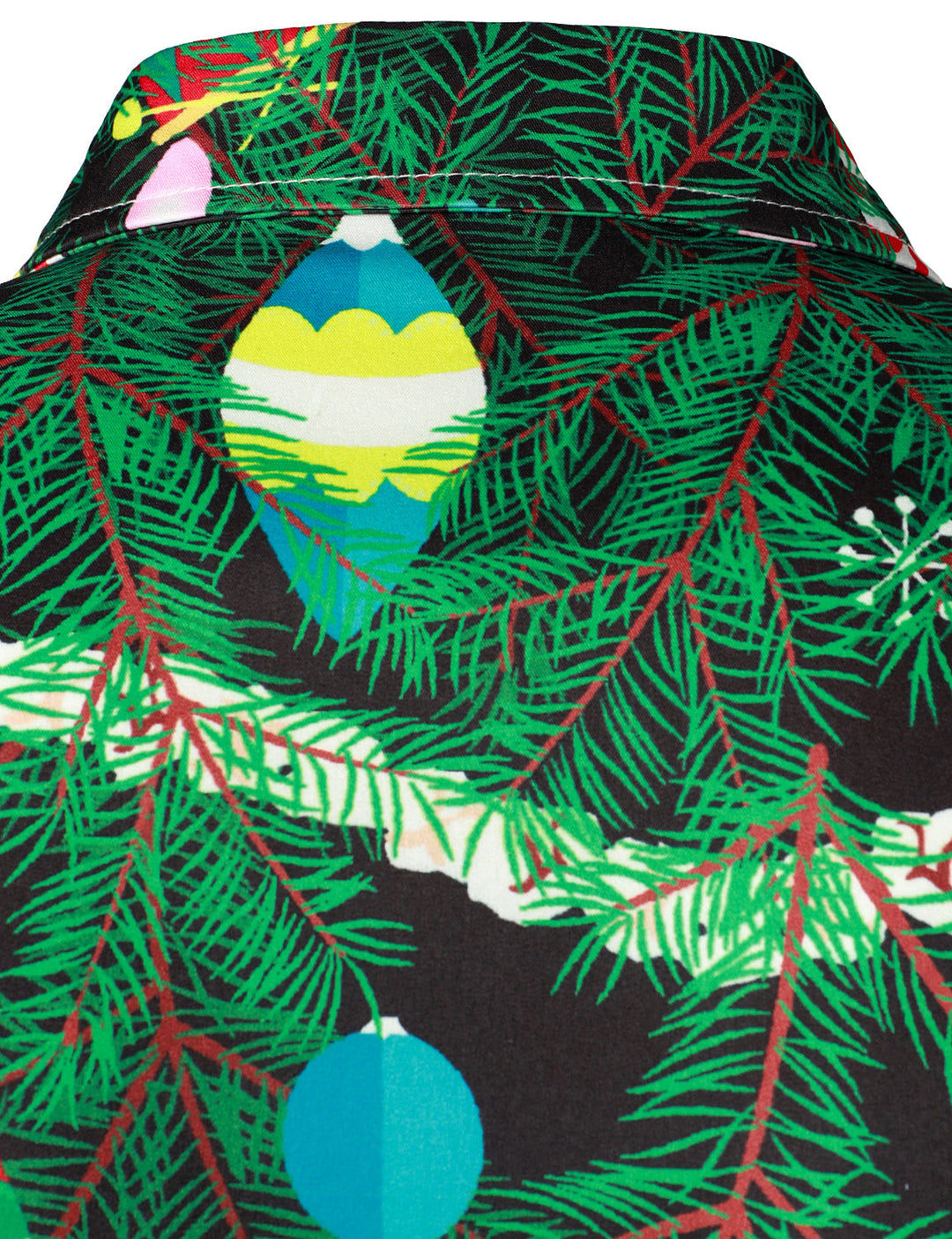 Gason – Herren-Weihnachtsbaum-Camouflage-Print, reguläre Passform, verspieltes Outfit, themenbezogenes Oberteil, Langarmhemd