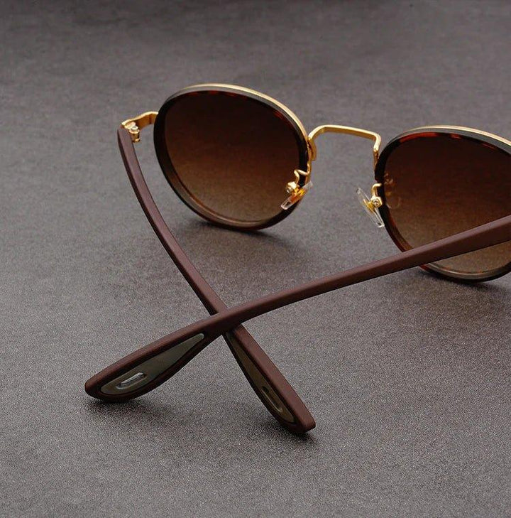 NoirGlow – Luxe Eclipse Rundsonnenbrille