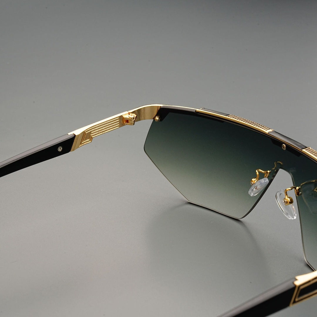 GlareVibe – Randlose Sonnenbrille in Unregelmäßiger Form