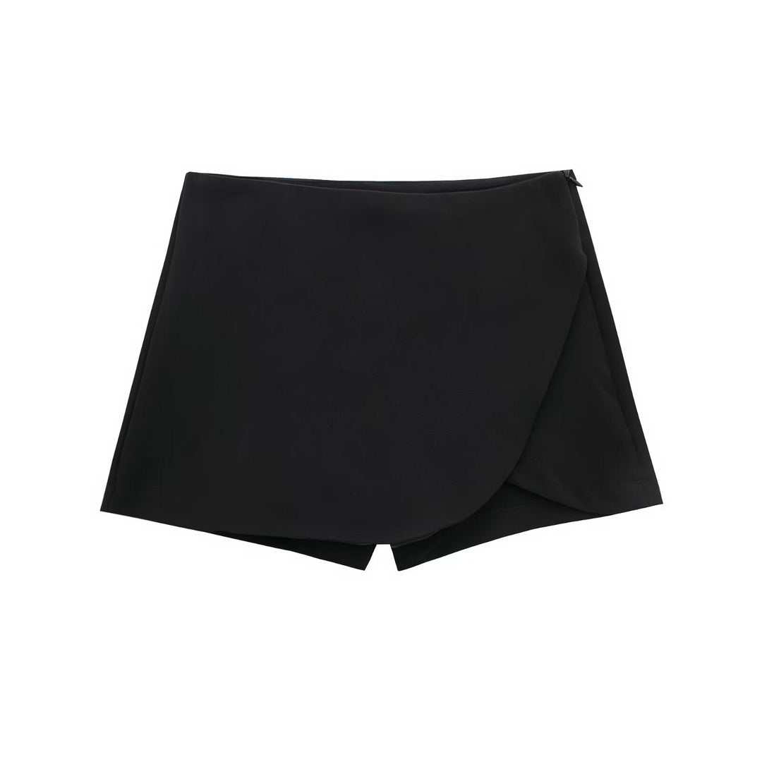 Shavina – Mini-Skort Mit Hoher Taille Und Wickeloptik