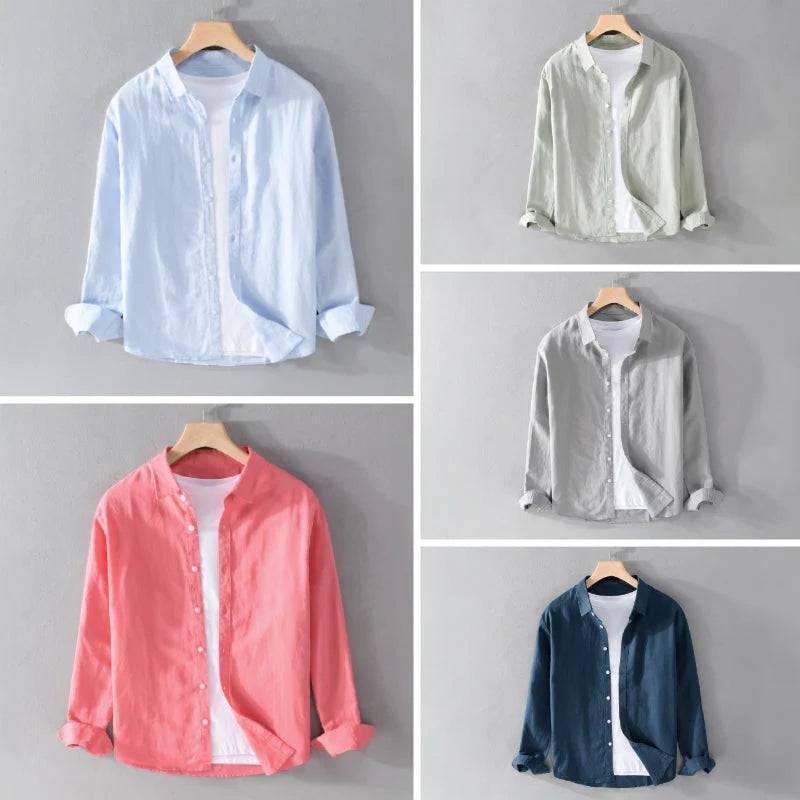 Emerson – Lässiges Langarm Hemd Mit Knöpfen