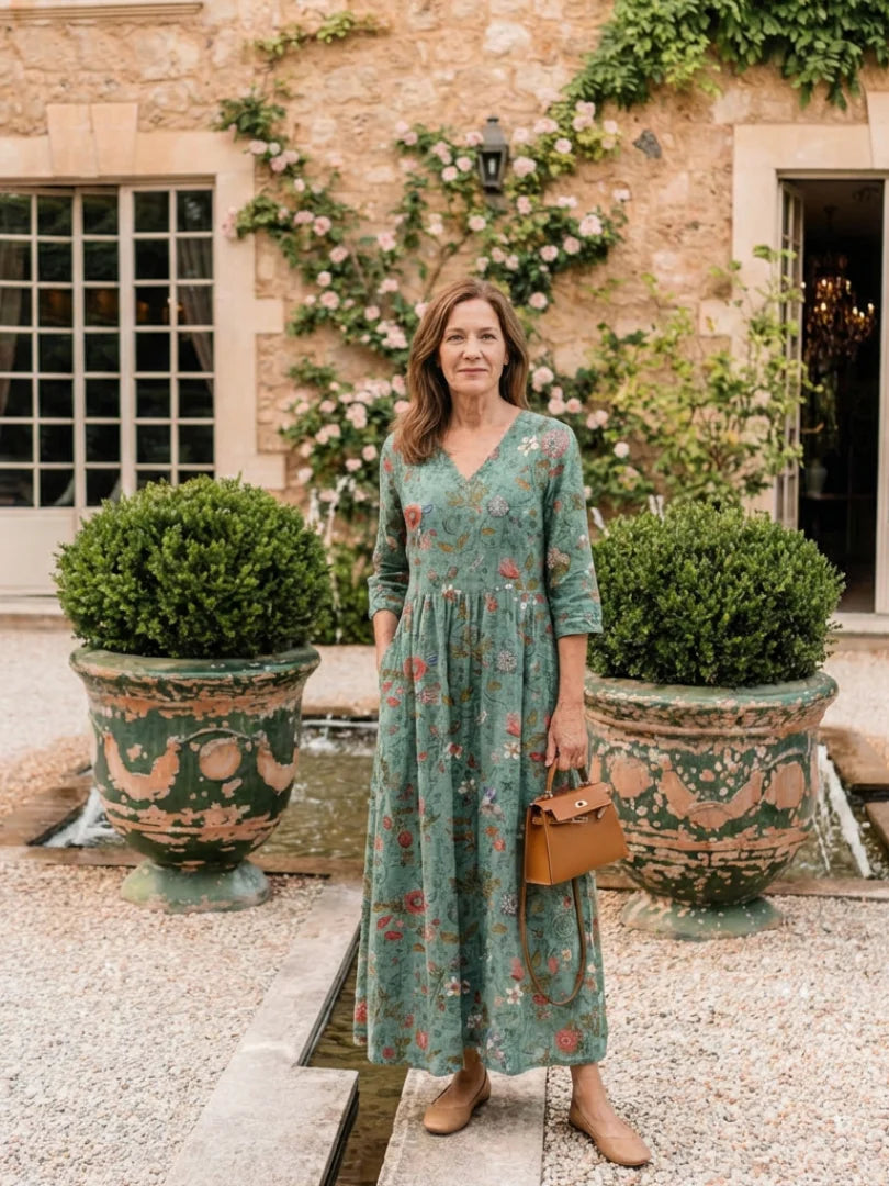 Meriana – Prämie Maxi Kleid Mit Blumenmuster