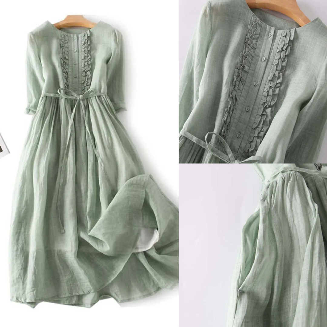 Lithumi - Maxikleid Aus Leinen