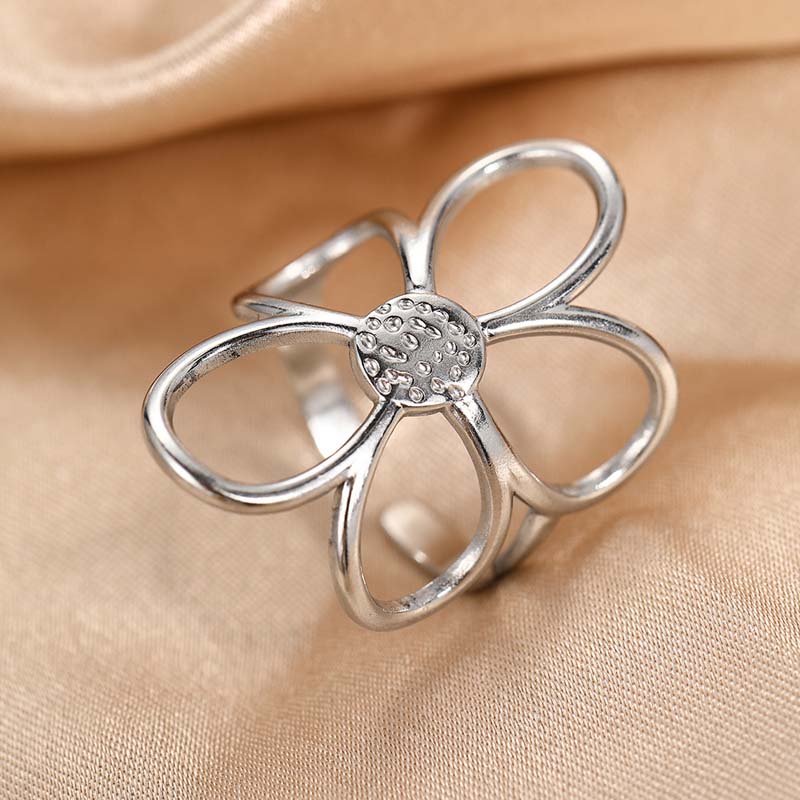 Meloni – Verstellbarer Ring Im Gänseblümchen-Gestaltung