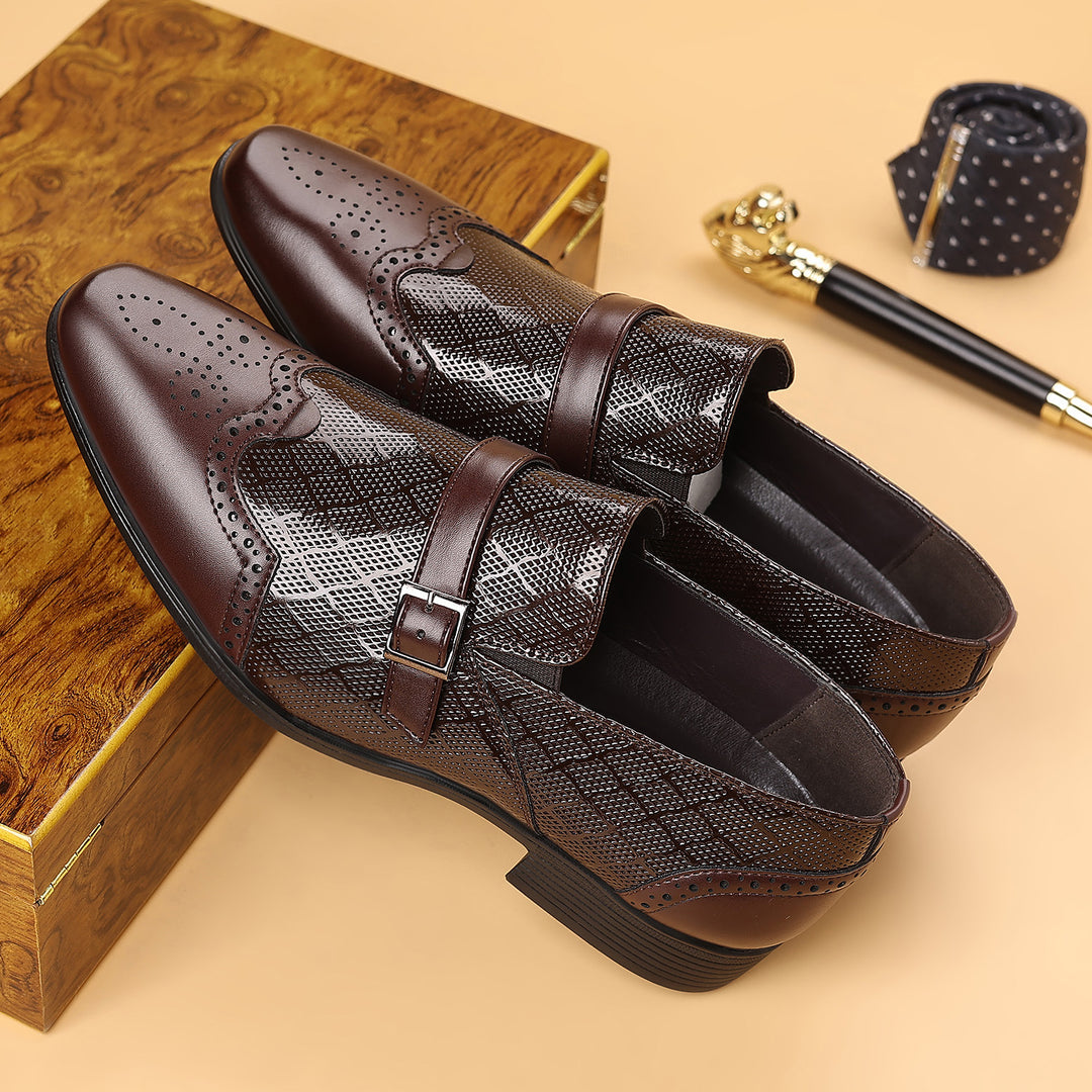 Pastor – Leder Schnalle Kleid Schuhe
