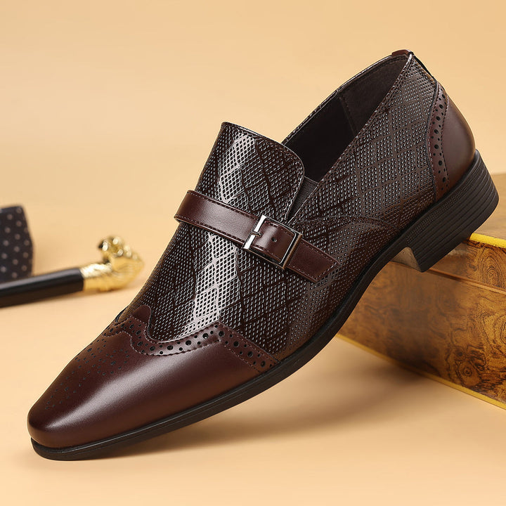 Pastor – Leder Schnalle Kleid Schuhe