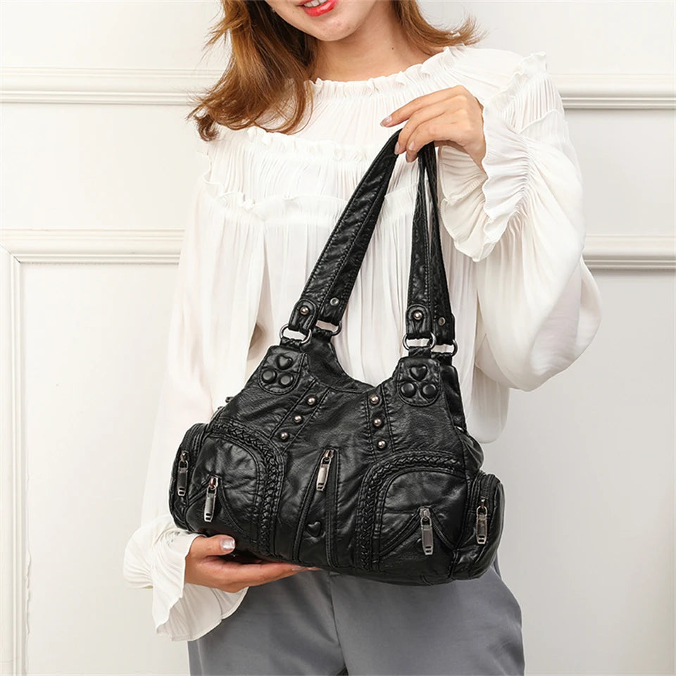 Alician – Boho-Tasche mit mehreren Reißverschlusstaschen