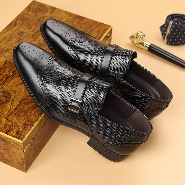 Pastor – Leder Schnalle Kleid Schuhe