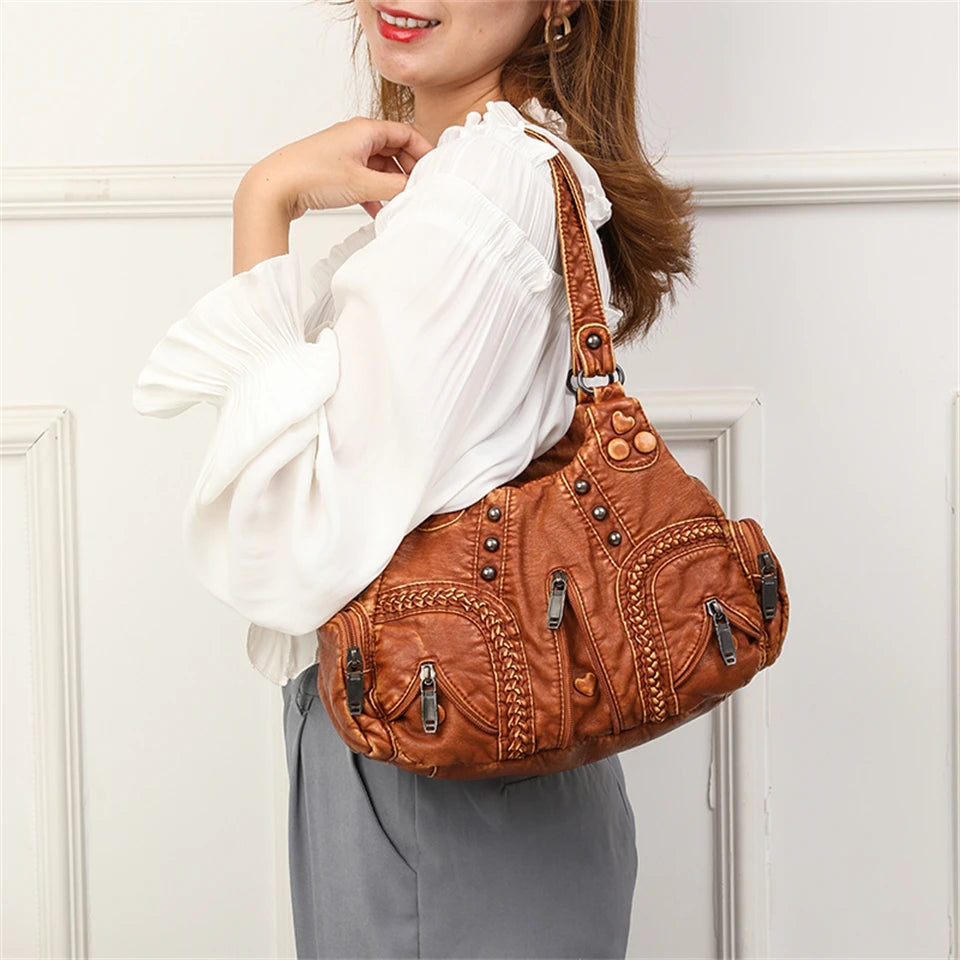 Alician – Boho-Tasche mit mehreren Reißverschlusstaschen