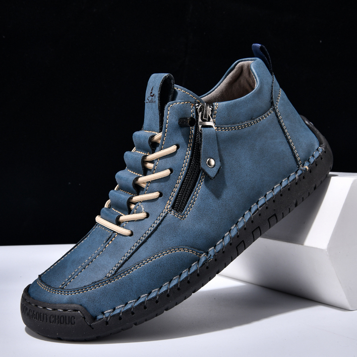 Yuval – Leder Turnschuh Mit Seitlichem Reißverschluss