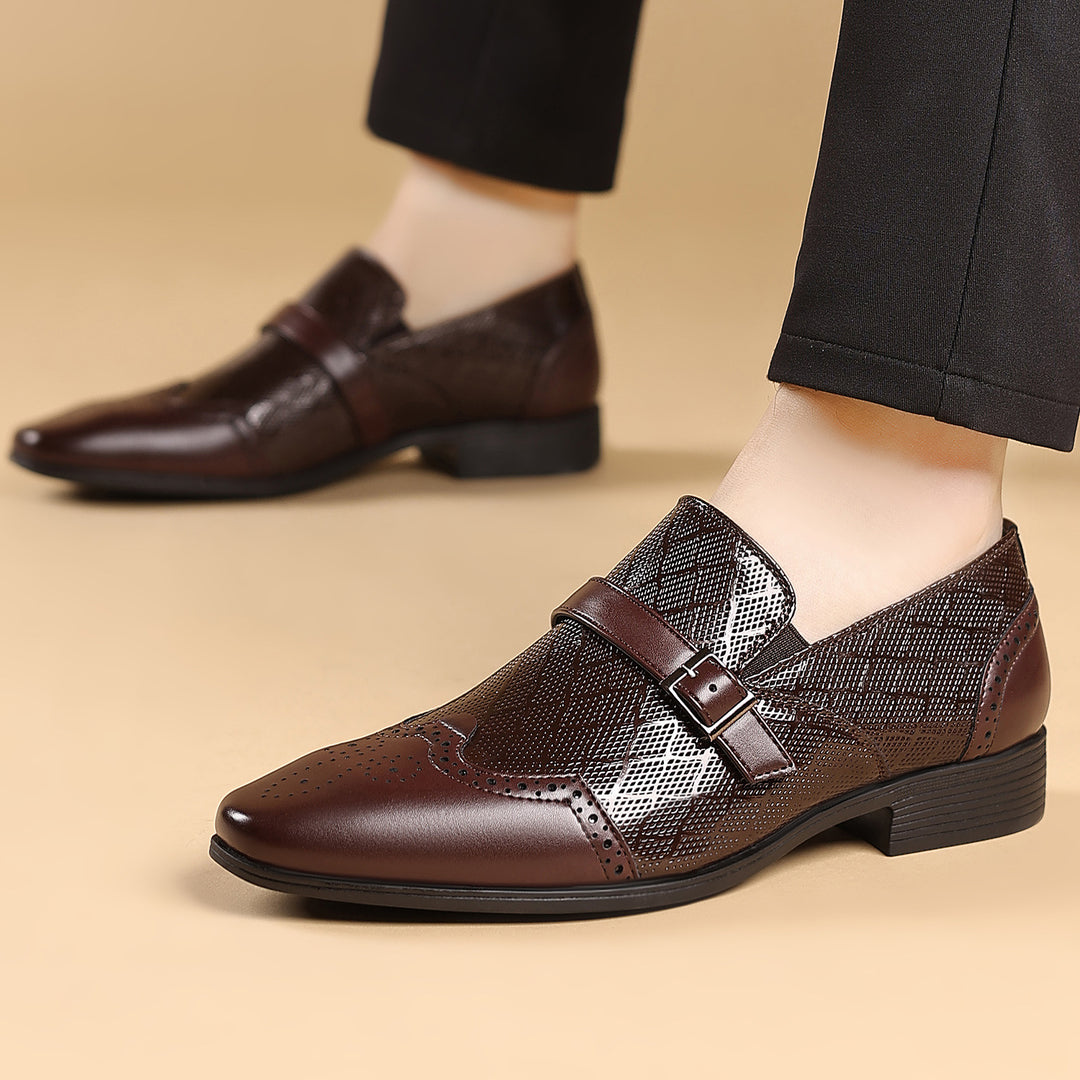 Pastor – Leder Schnalle Kleid Schuhe
