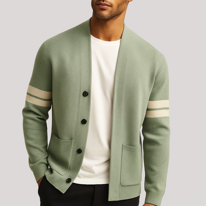 Seamus – Lässiger Strickjacke Mit Knopfleiste