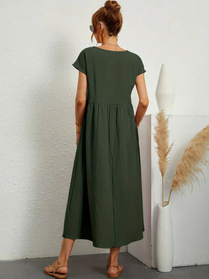 Neila – Oversized Maxikleid mit Tasche
