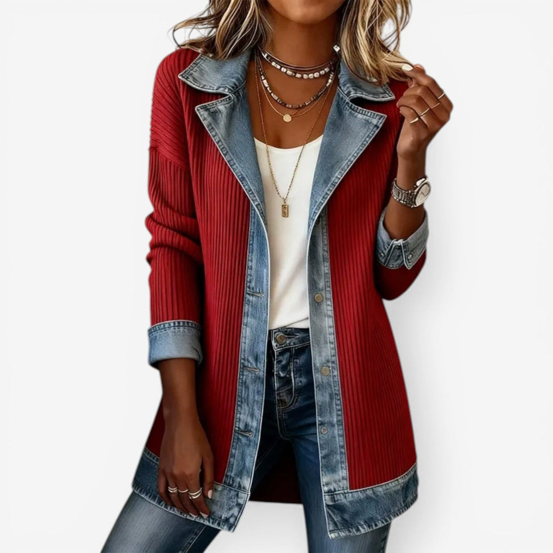 Sunna - Jeansjacke Aus Verschiedenen Denim Stoffen
