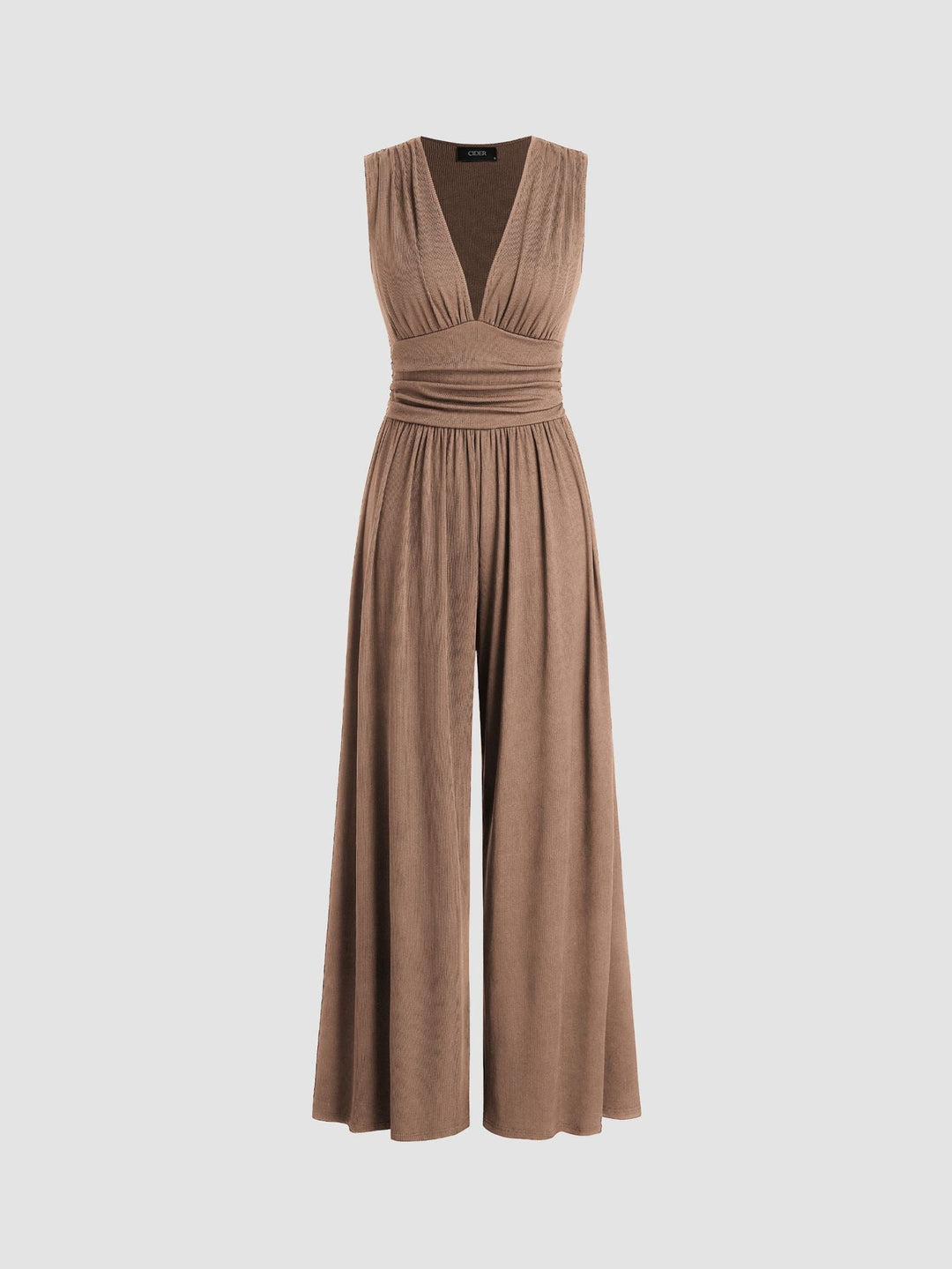 Donna - Schicker ärmelloser Jumpsuit Mit Weitem Hosenbein