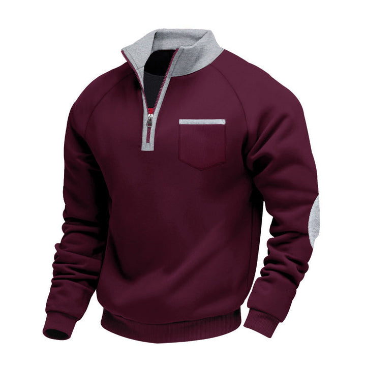 Eoghan – Fleece-Sweatshirt Mit Viertelreißverschluss