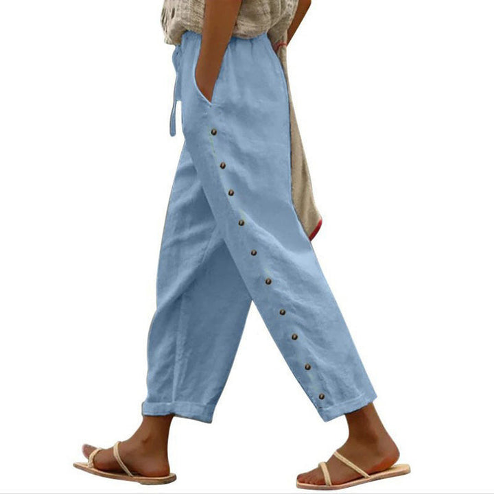 Mutandi - Freizeithose Mit Stilvollem Knopf