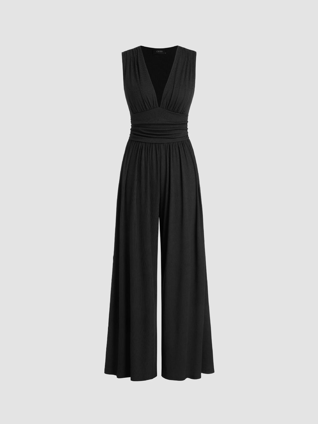 Donna - Schicker ärmelloser Jumpsuit Mit Weitem Hosenbein