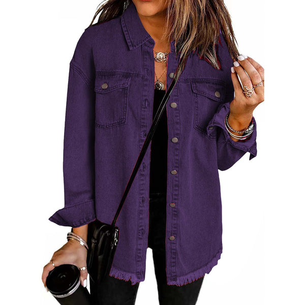 Kahlia – Langärmelige Jeansjacke