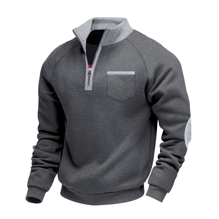 Eoghan – Fleece-Sweatshirt Mit Viertelreißverschluss