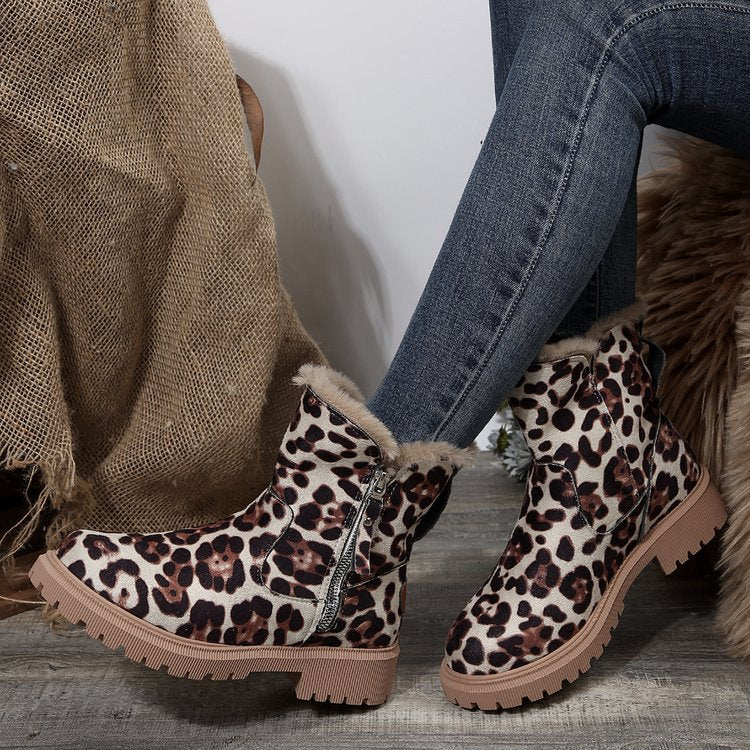 Luisaa – Bequeme Winterstiefel Mit Seitlichem Reißverschluss