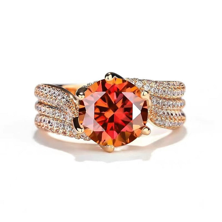 Halyna – 3-Karat-Super-Flash-Moissanite-Ring