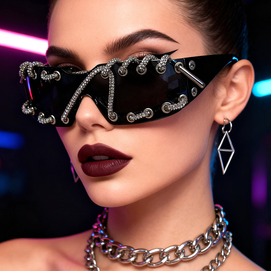 ChainShade - Modische Sonnenbrille Mit Nieten